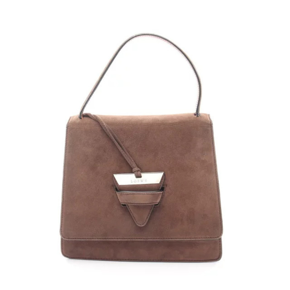 Loewe Barcelona handbag suede brown